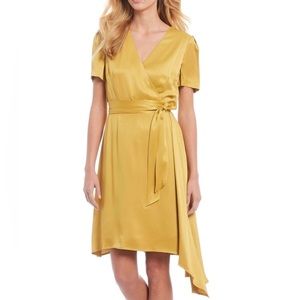 Antonio Melani NEW Faux Wrap Asymmetrical Dress